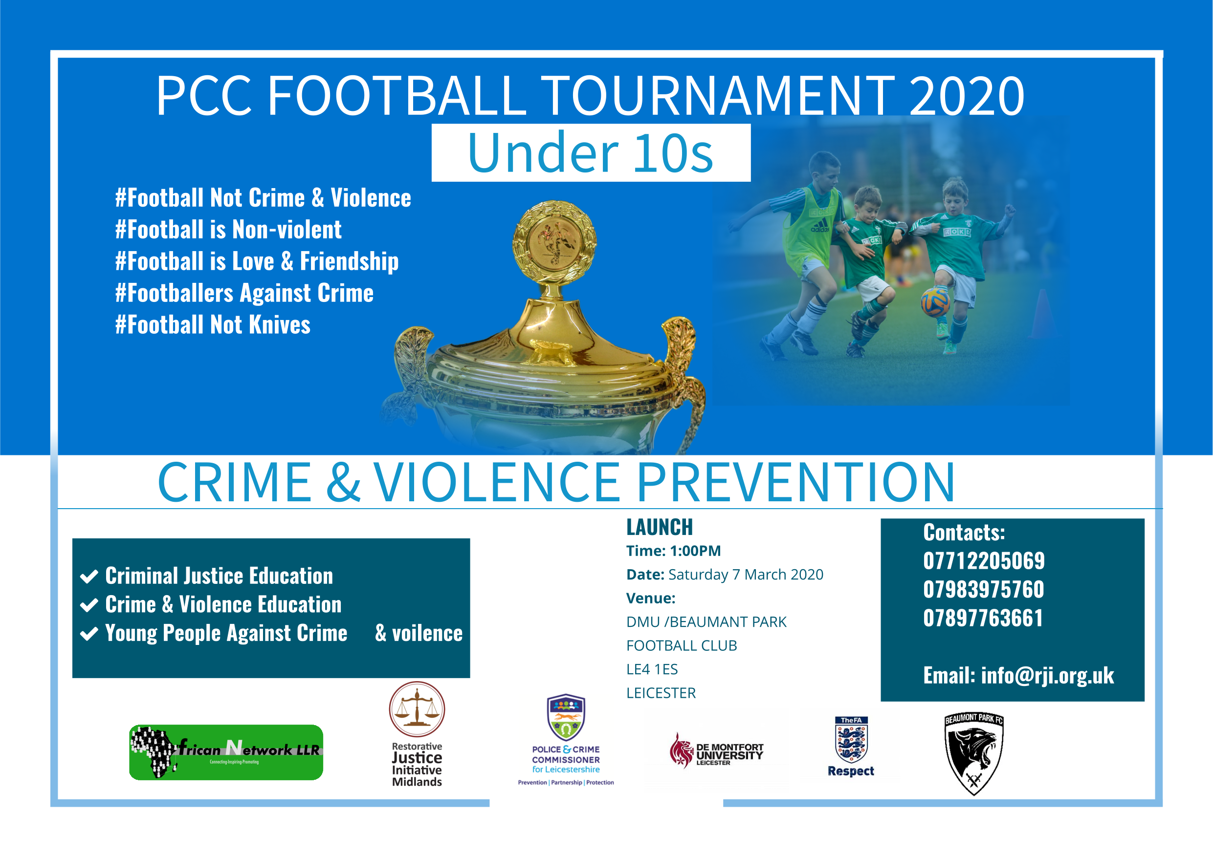 PCC Football Tournament flyer